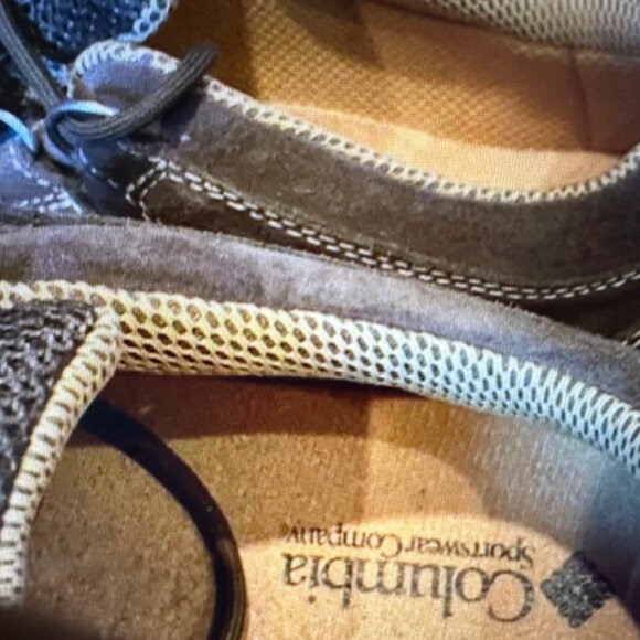 Women’s Columbia Olive Green Suede Hiking Shoes 8M - Picture 3 of 12